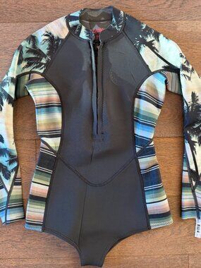Billabong Salty Dayz LS Spring 2mm Wetsuit | Size 4 | Swimsuit Cut